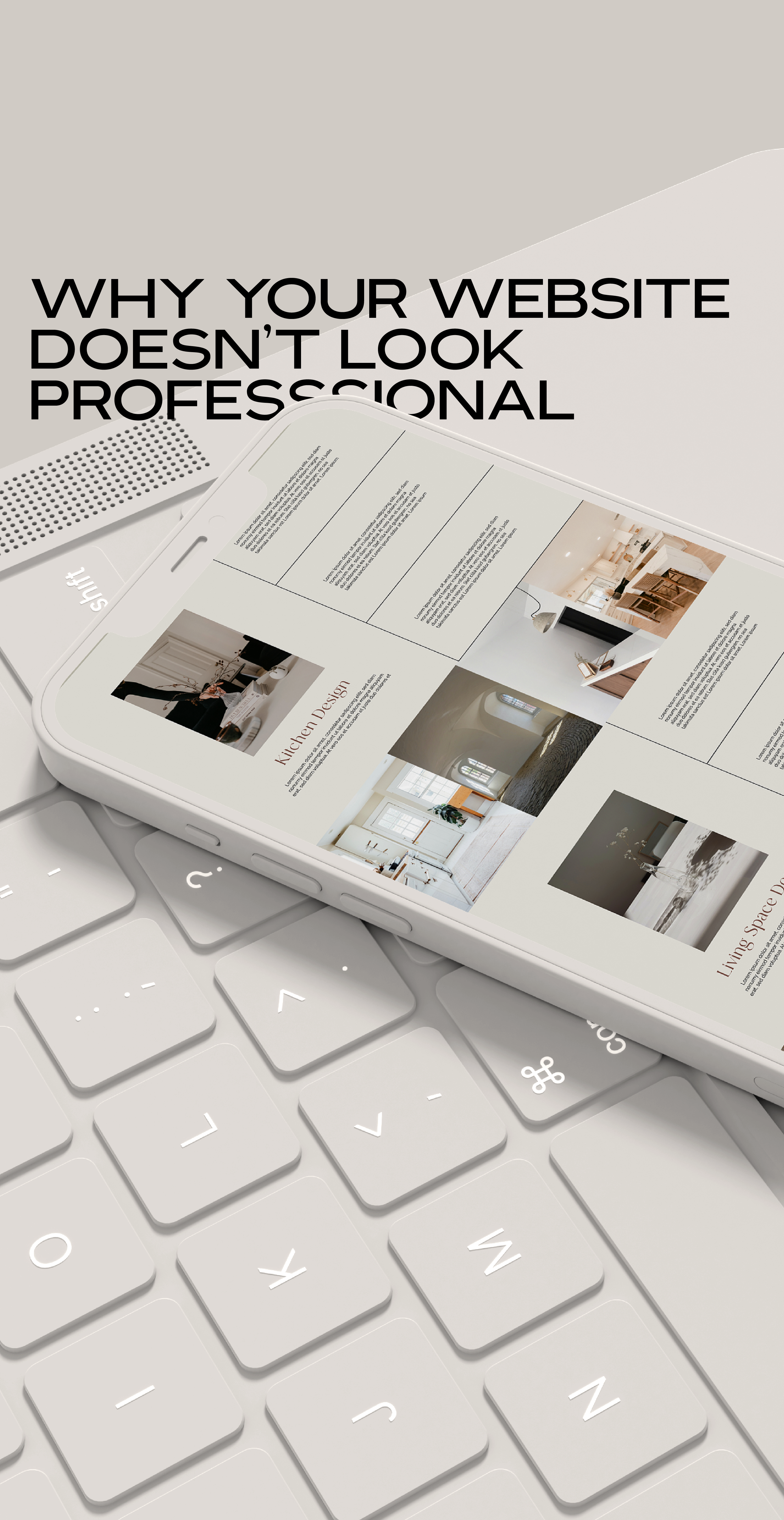 why your website doesn't look professional mobile mockup