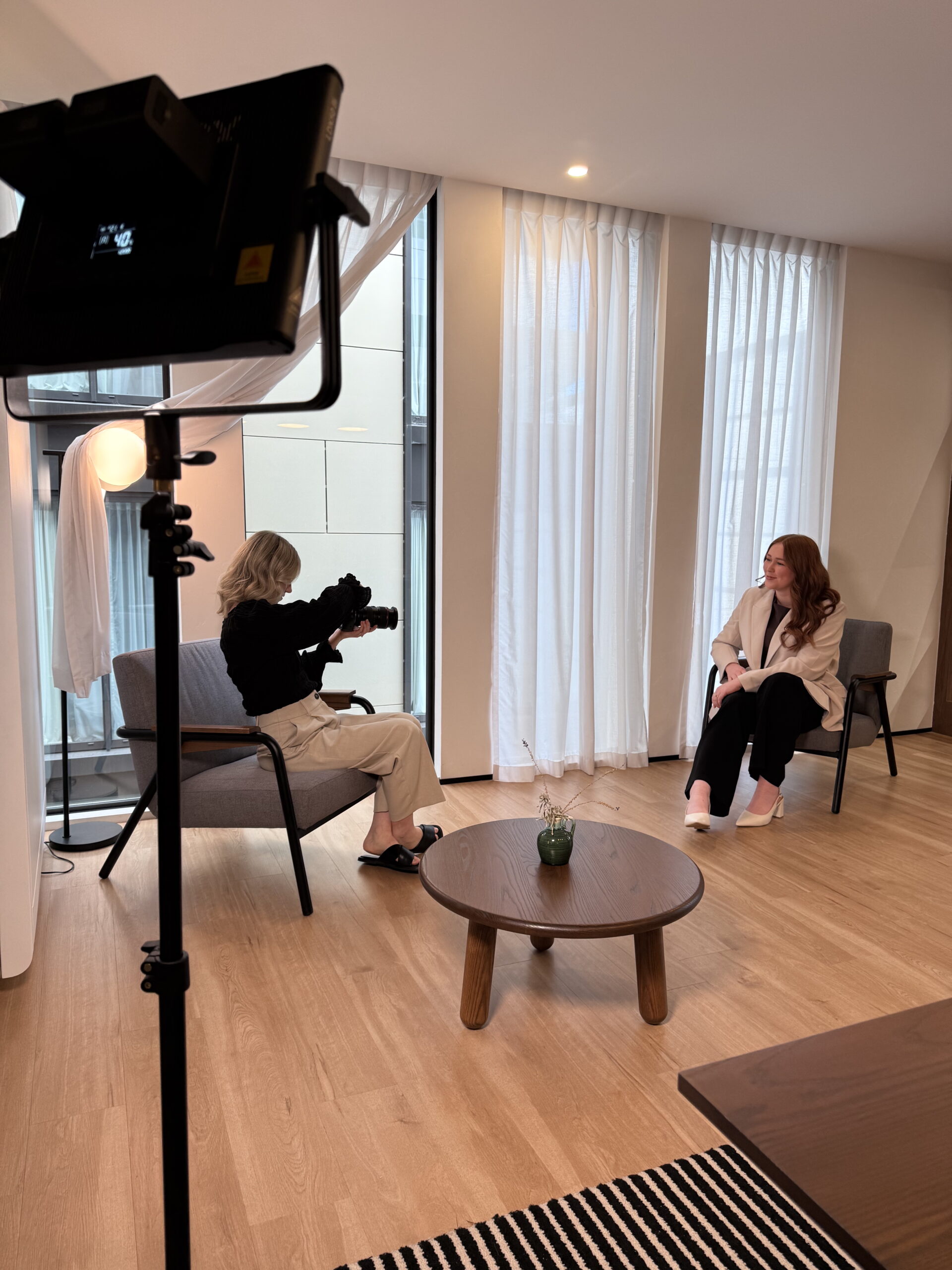 Behind the scenes Forme photoshoot